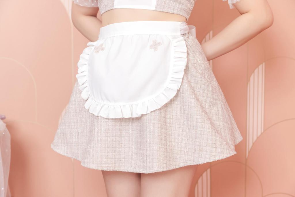 Lyrical Palette Cosplay Halloween Minette Nurse Maid Beige [Clear Stone] Women's