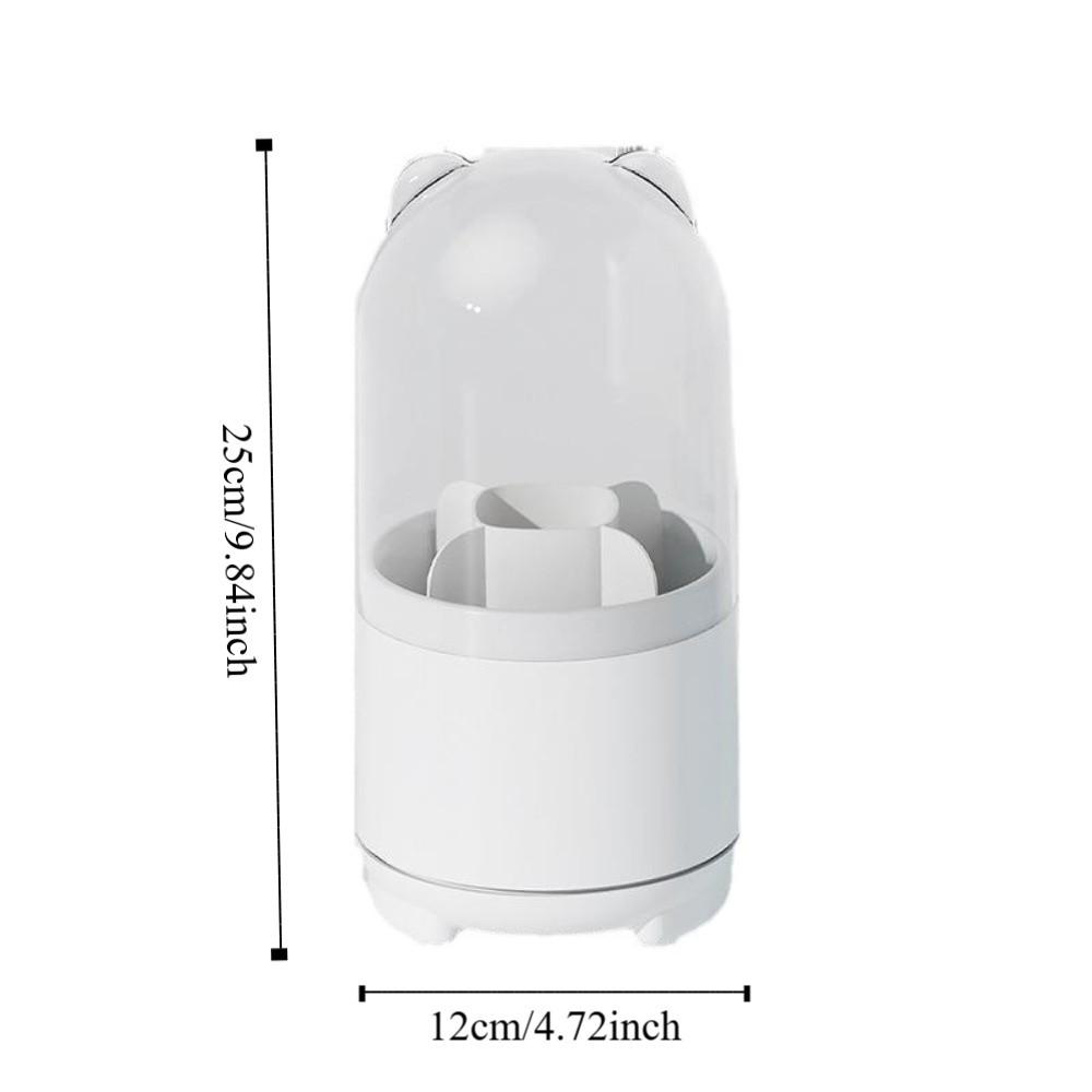 Transparent Makeup Brush Holder with Cover Luxury Cosmetics Storage Box Eye Shadow