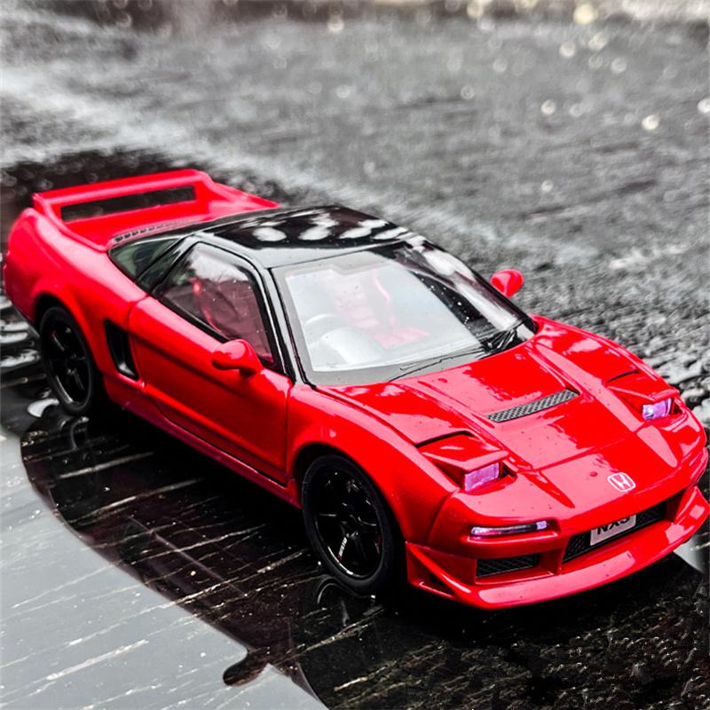 1:32 HONDA Acura NSX MK1 NA1 Alloy Sports Car Model Diecast Metal Classic Racing Car Vehicle Model Sound and Light Kids Toy Gift
