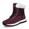 Women's Fleece-Lined High-Top Snow Boots - Warm, Thick, Plus Size Cotton Short Boots for Autumn/Winter Fashion