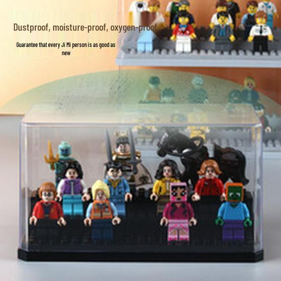 Stackable Minifigure Display: Three-Layer Transparent Dustproof Storage Box