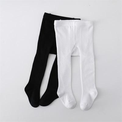 Newborn White Black Tights For Baby Knitted Stockings for Girls Cotton Infant Tights For Girls Casual Toddler Pantyhose Autumn Spring