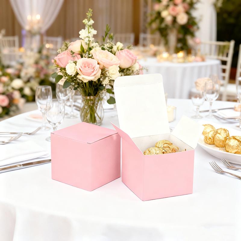 WTEMPO Foldable DIY Paper Gift Boxes  Valentine's Day Wedding Party Decor Treat Boxes Universal Storage Boxes