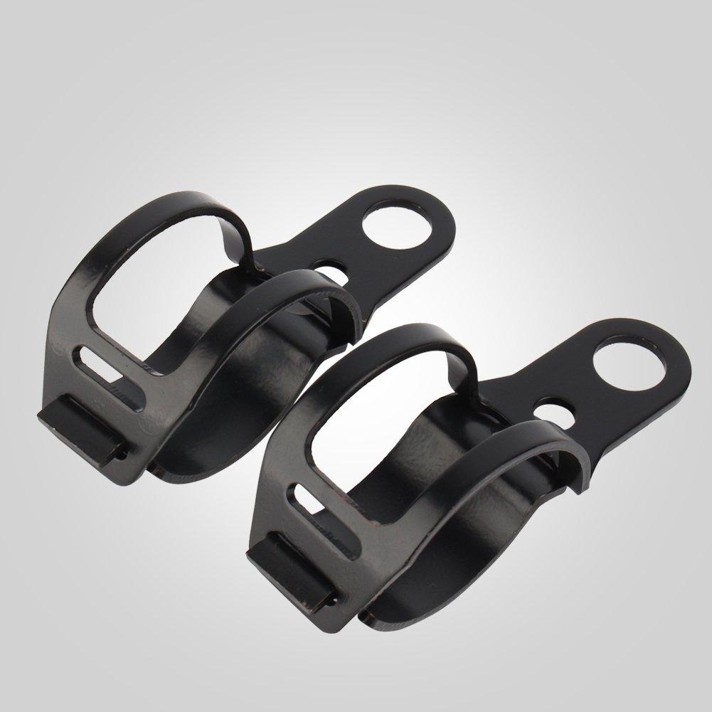 Motorcycle Turn Signal Mount Bracket Fork Relocation Clamp Black HNH Motorcycle Turn Signal Mounting 30-43mm (1393cm)