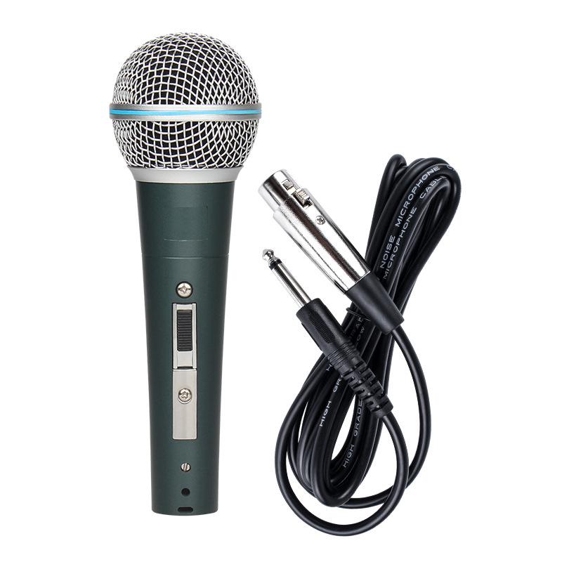 

Custom UHF Wireless Microphone with Charging, Anti-Howling, and Sound Card for Professional Stage, KTV, and Live Streaming. Chinese Manual
