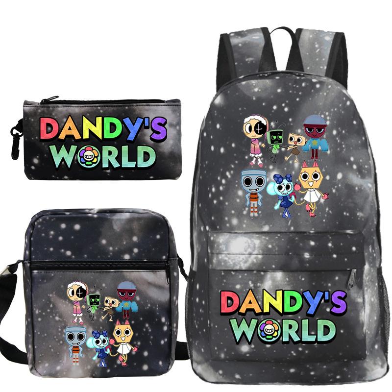 New Dandy's World Game Merchandise Cartoon Print Children's Backpack Cross-border Large-capacity Student Schoolbag