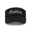 MALBON GOLF Women'S Detachable Ribbon Visor Black (Woman)