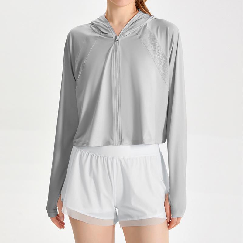 LAHN LULU Women's UPF50+ Hooded Sun Protection Jacket - Lightweight, Breathable, Quick-Drying, with Face Mask.