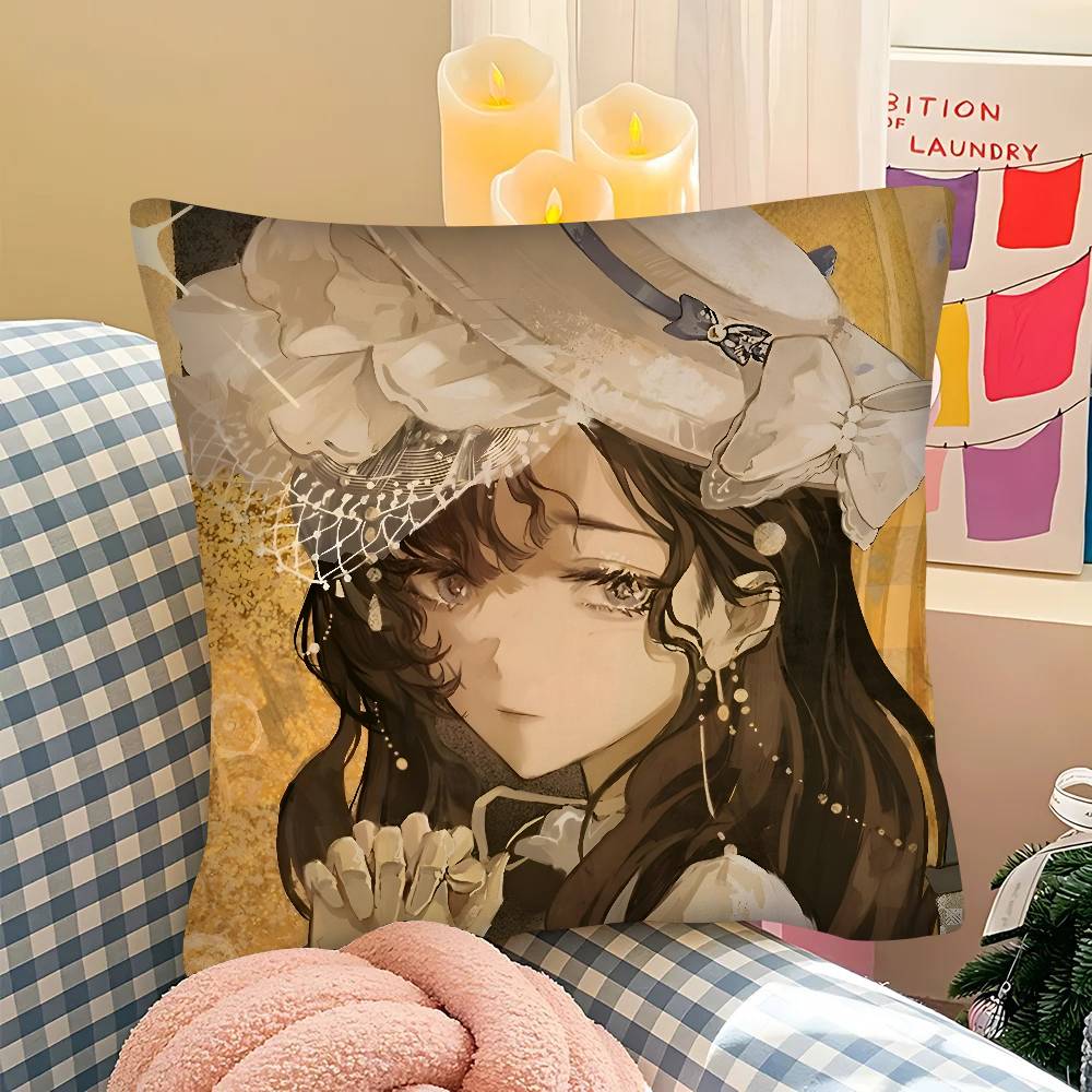 

pc RReverse Game Pillow Case Fashion Square Pillowcase Bedroom Sofa Room Ins Decoration Leisure 40x40 cm