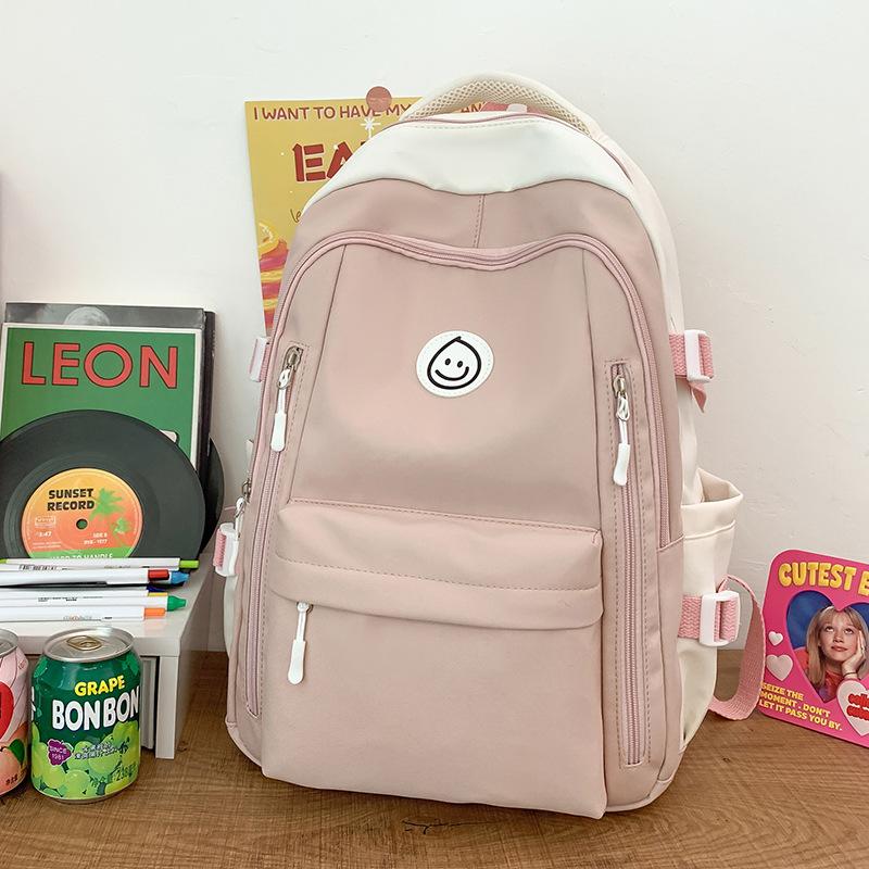 Girls College Students Contrasting Color Backpacks High School Students Junior High School Students Backpacks