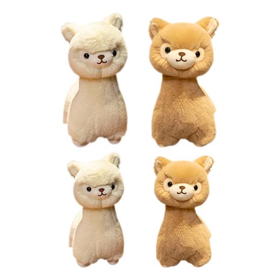 Yousheng Alpaca Plush Toy Stuffed Animal Alpaca Doll Hug Pillow Lifelike Alpaca Plushie Soft Fluffy Cushion Gift for Christmas Birthday