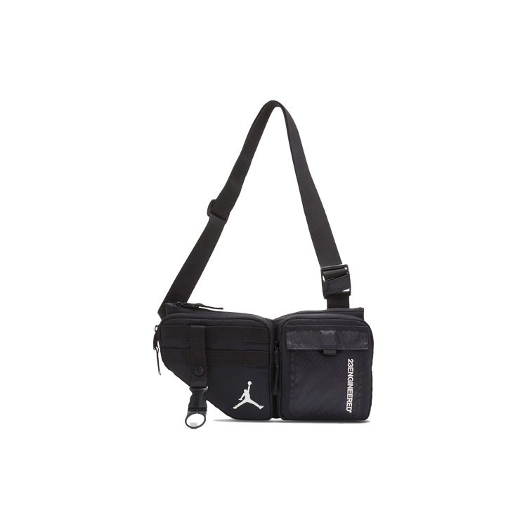 Jordan Engineered Series 23 Small Logo Keychain Crossbody Waist Bag Unisex bags Black DQ8726-010 Black