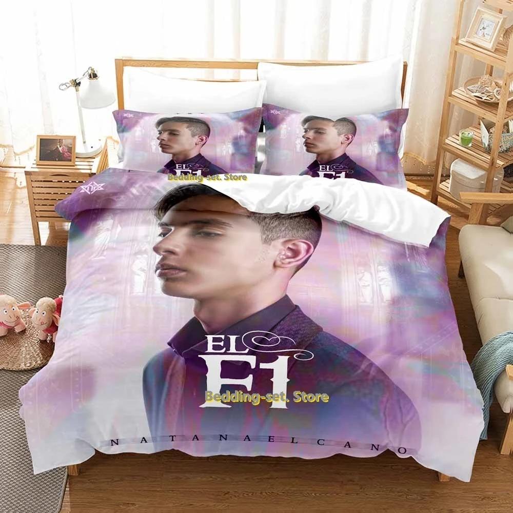 Natanael Cano Bedding Set Single Twin Full Queen King Size Bed Set Adult Kid Bedroom Duvetcover Sets Print Anime Bed Sheet Set