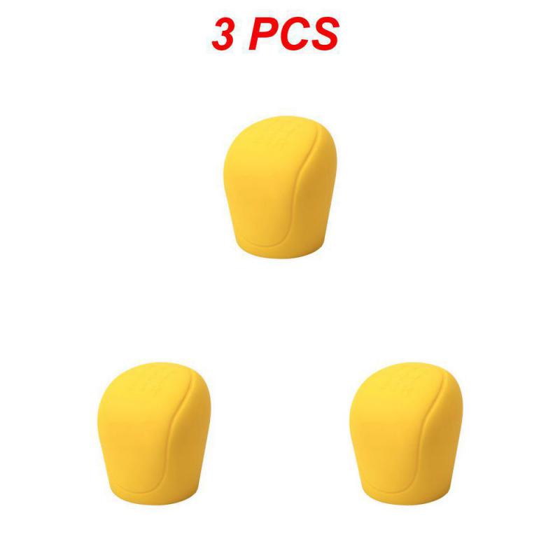 2/3PCS Brake Handle Cover Premium Portable Knob Cover Silicone Car Gear Head Cover Knob
