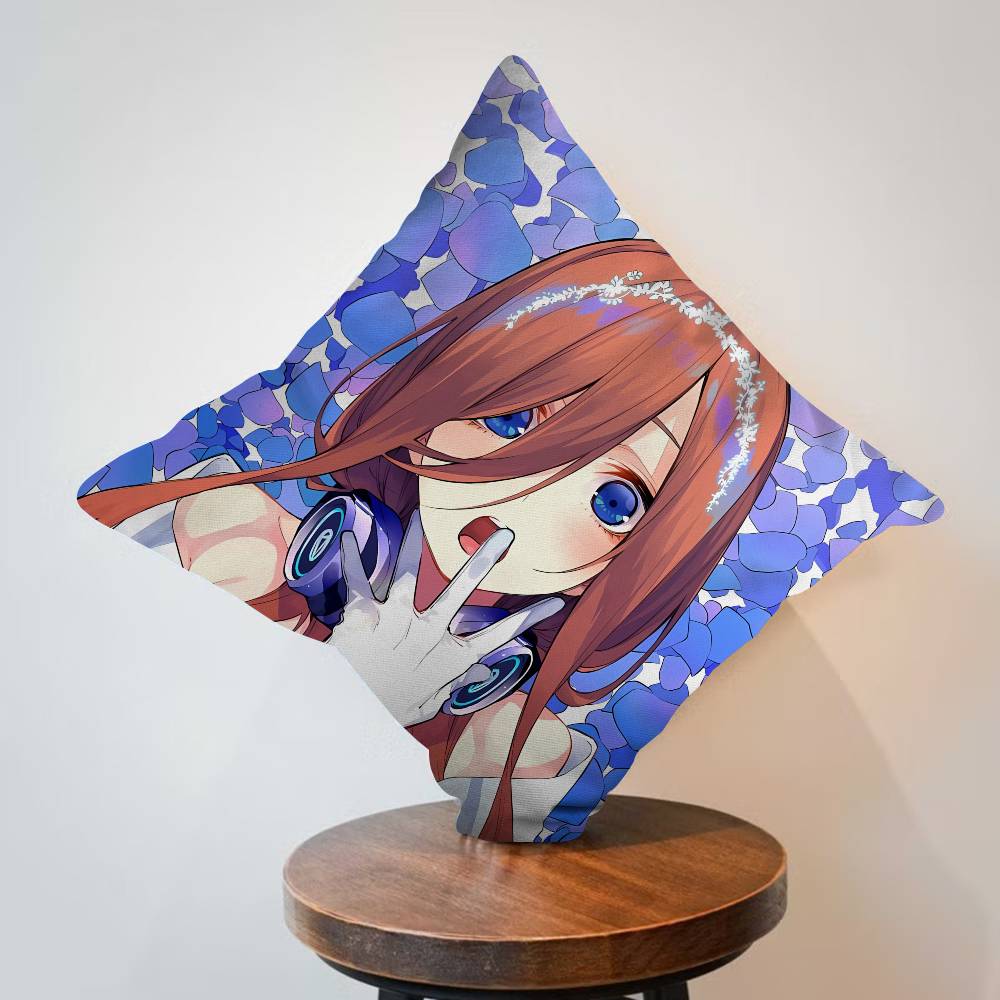 Anime The Quintessential Quintuplets Personalized Picture Text Home Decorative Pillows Household Gifts Xcm