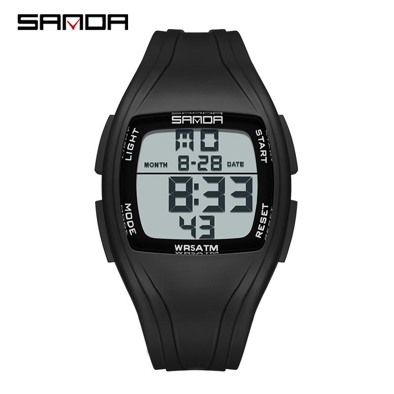 Sanda Multifunctional Waterproof Sports Watch - Large Display for Men, Women, Students