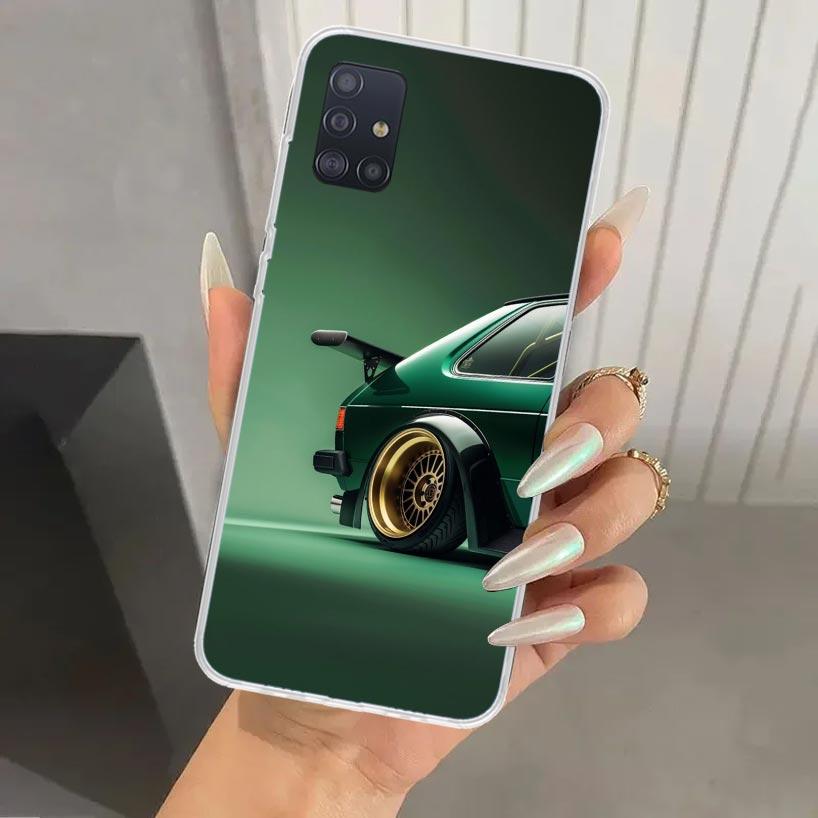 MK1 Golf Vintage Car Phone Case for Samsung Galaxy A52 A32 A22 A12 A02S A50S A30S A10S Note 20 Ultra 10 Plus S10 A31 A20 A71 A72