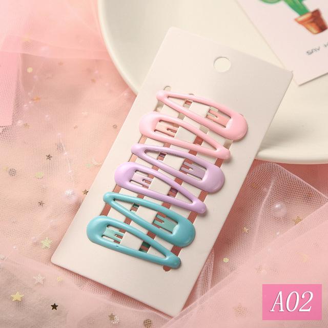 1Set Cute Candy Colors Dripping Hairpins BB Clip Girls Children Hair Clip Pin Barrette Accessories Women Kids Hairgrip Headdress