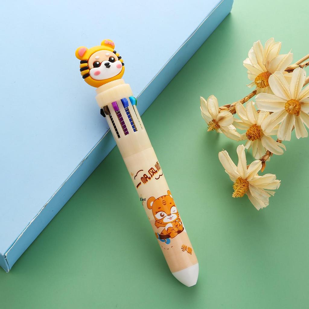 Creative Cartoon Multi-Color Ballpoint Pen for Students and Journals