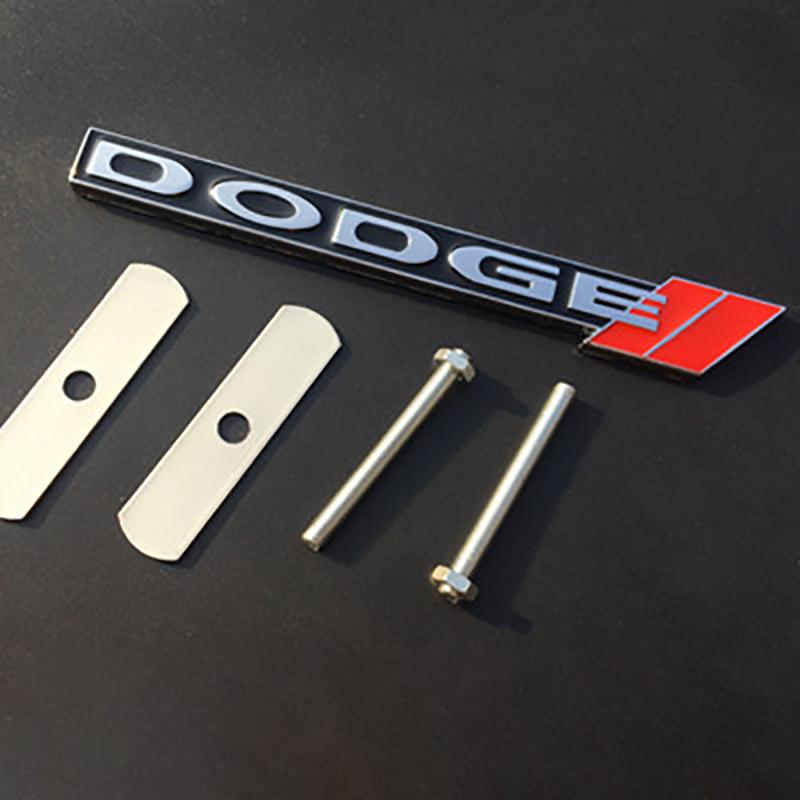 Metal Car  Front Grille Emblem Trunk Tail Badge for Dodge Charger Challenger Ram Viper Jcuv Caravan Durango SRT Decoration YY1