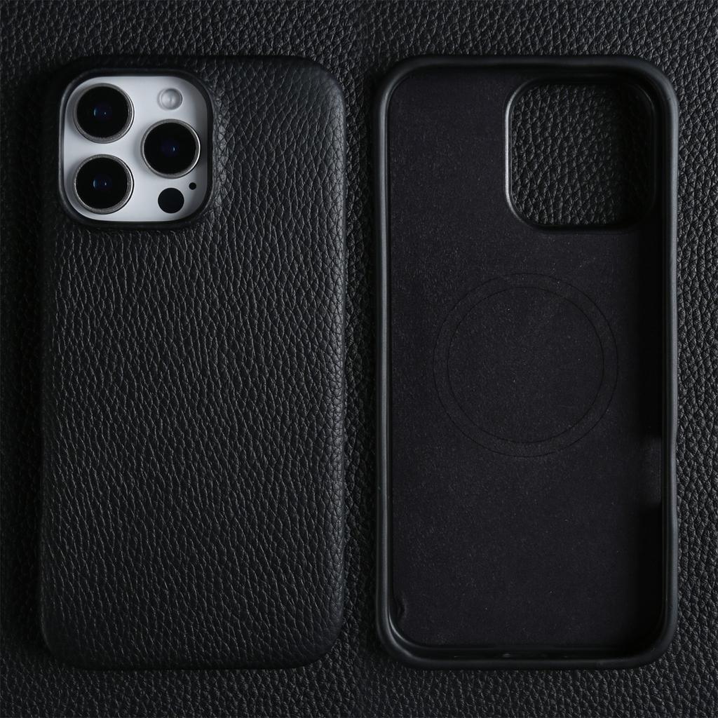 Luxury Magnetic For Magsafe Genuine Leather Case For iphone16Pro Max 15 14 13 12 11 Business Full Wrapped Phone Cases Back Cover