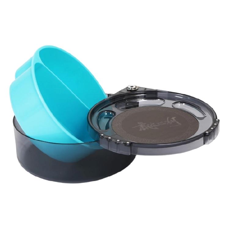 

Double Layers Fishing Baits Holder 360 Rotating Tray Fishing Accessory Ideal For Travel And Outdoor Activity 22cm небесно-голубой