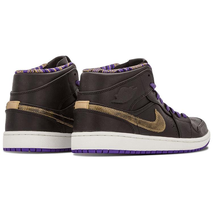 Jordan 1 Retro Mid Nouveau Black History Month 2014 629151-009