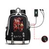 School bag, animation, the abyss of gambling, peripheral multi-function USB earphones, large-capacity men's business backpack