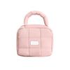Candy Color Puff Handbag: Women's Large Capacity Makeup Storage Bag