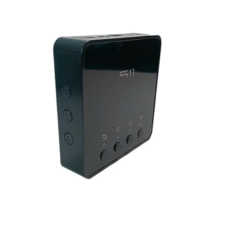 

VAORLO 1-4 беспроводной аудио приемник передатчик подключение 4 устройств одновременно HiFi стерео поддержка TF U-Disk Play Bluetooth 5.0 чёрный