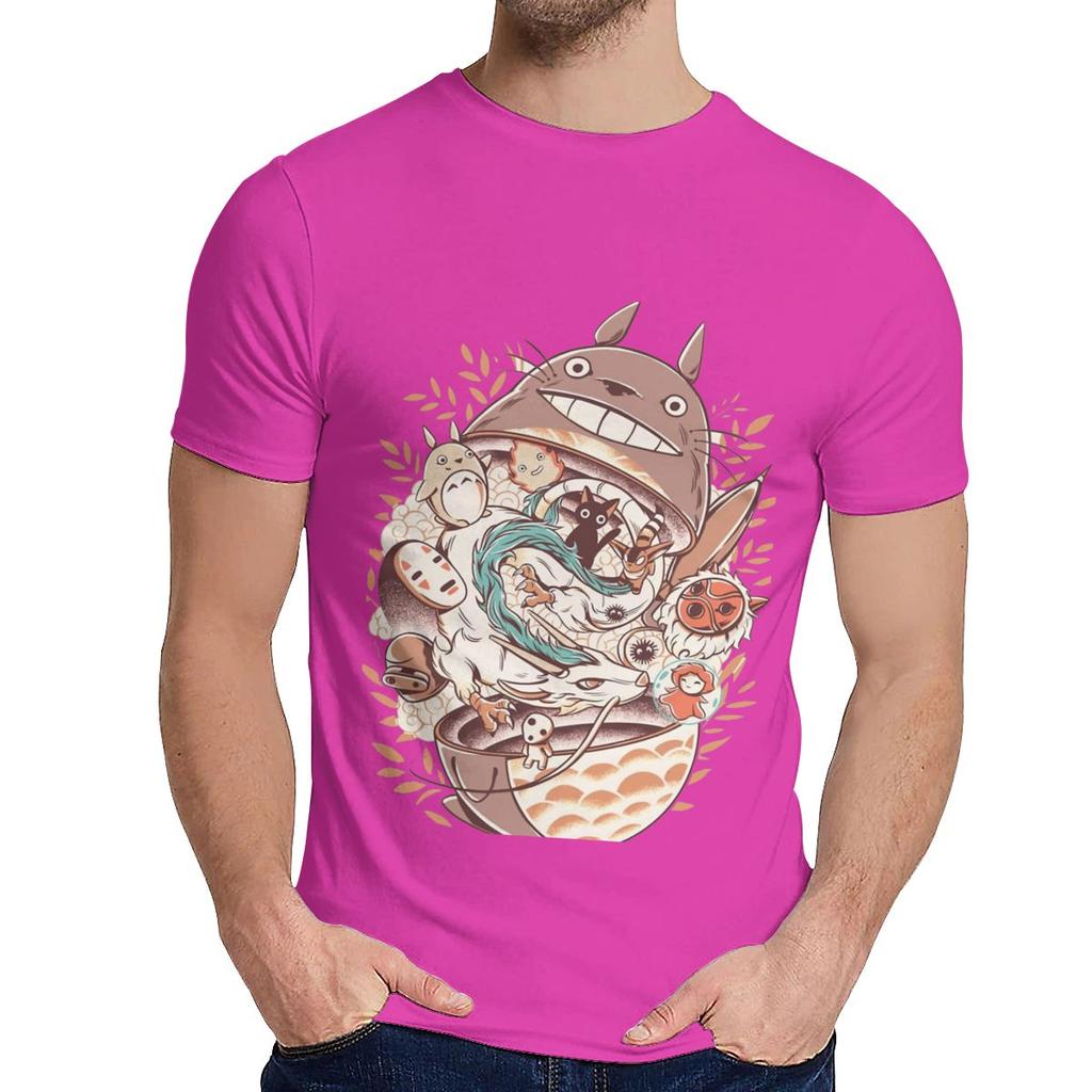 Pure Cotton Ramen Horor Hayao Miyazaki Japanese Anime T Shirt Unisex Unique Design Soft Cotton Fashion