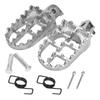 Iron Material Motorcycle Foot Pegs Black/Silver Dirt Bike Footrest  XR150L XR50R PW50
