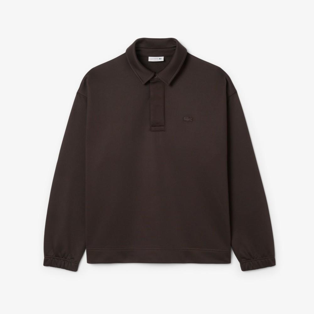 [lacoste] Men's Hidden Placket Collar Sweatshirt SH5887-55NSKB