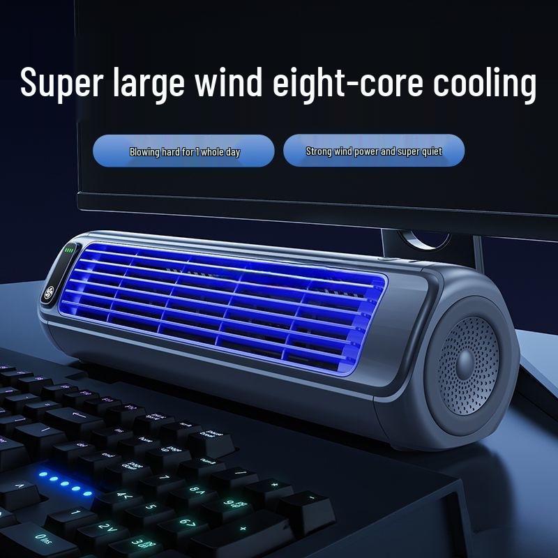 

Silent Mini Desktop Fan Air Conditioner for Office or Dorm Space Gray - Plug-in