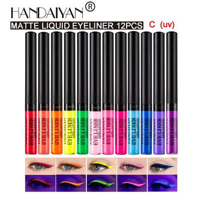 HANDAIYAN Dumpling Lasts Not Easy To Faint UV Fluorescent 12 -colored Eyeliner Pen Set
