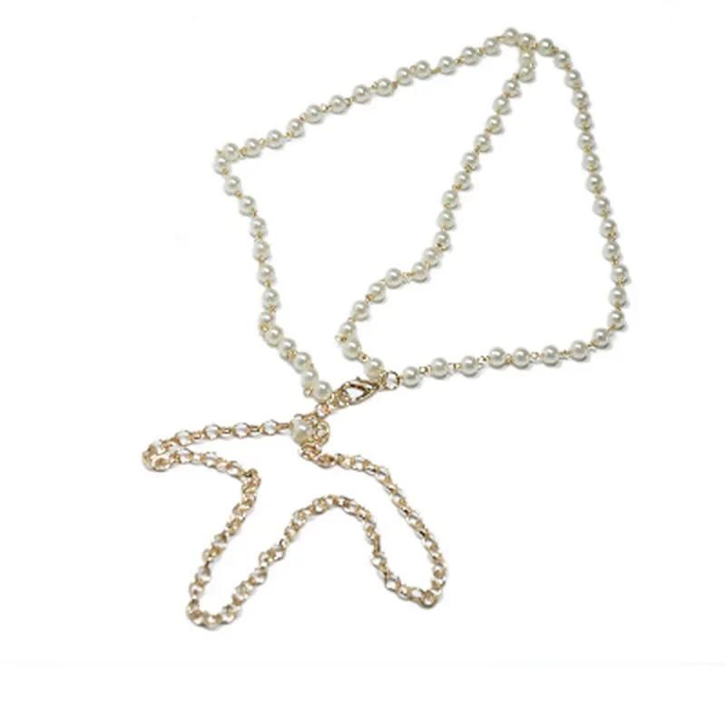Fringe Imitation Pearl Belt Female Vintage Dress Waist Chains Ladies Designer Dresses Chains Fashion Accessories for Women