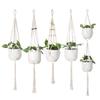 Hangende plant Handgemaakte macramé plantenhanger Bloempot Plantenhanger Muurdecoratie Binnenplaats Tuin Hangende plantenbak Hangende mand