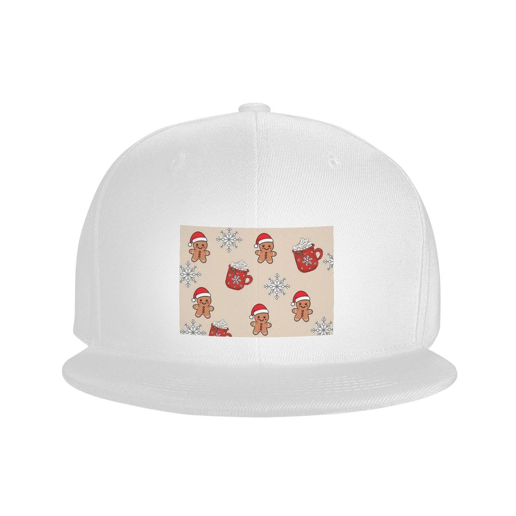 Merry Christmas Tree And Gingerbread Unisex Baseball Caps Snapback Baseball Hats Casual Casquette Outdoor for Unisexs And Womens