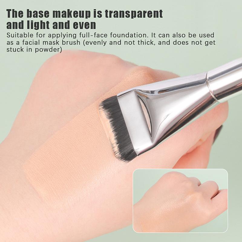 Face Mask Applicator Brushes Double-Ended Makeup Brush With Spoon Flat Soft Hair Facial Cleansing Skin Care Makeup Beauty Tool