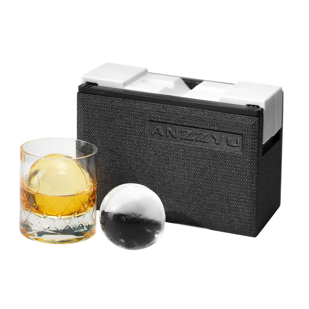 Super Big Size Crystal ANZZYU Transparent Ice Maker That Makes Drinking At Home More Enjoyable & Clear! (round Shape)