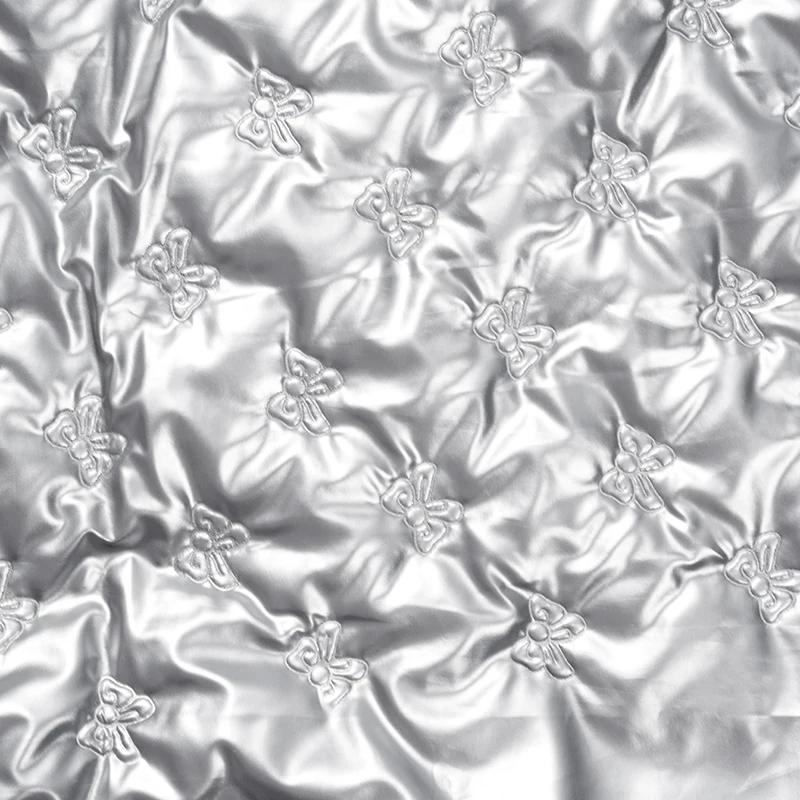 100x137cm Matte Down Jacket Waterproof Fabric Embossed PU Fabric for Luggage Apparel Sewing Fabric Cloth for Diy Material
