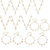 European & American Fashion DIY Multi-Accessory Set: Small 8-Shaped Flower with Full Rhinestones & 5A Zircon Necklace and Bracelet Combination