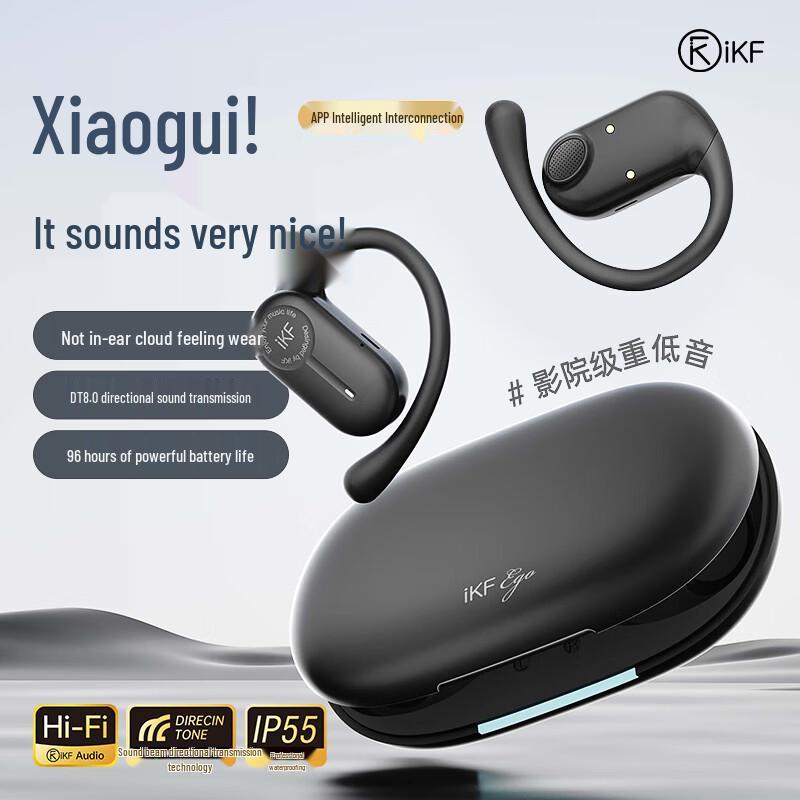 

iKF Ego Open-Ear Bluetooth Headphones Standard (App Support)