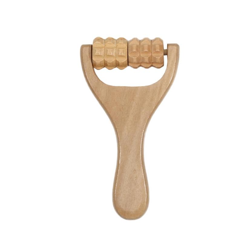 Wooden Massage Roller Multi Functional Handheld Body Face Neck Trigger Point Massager Tool
