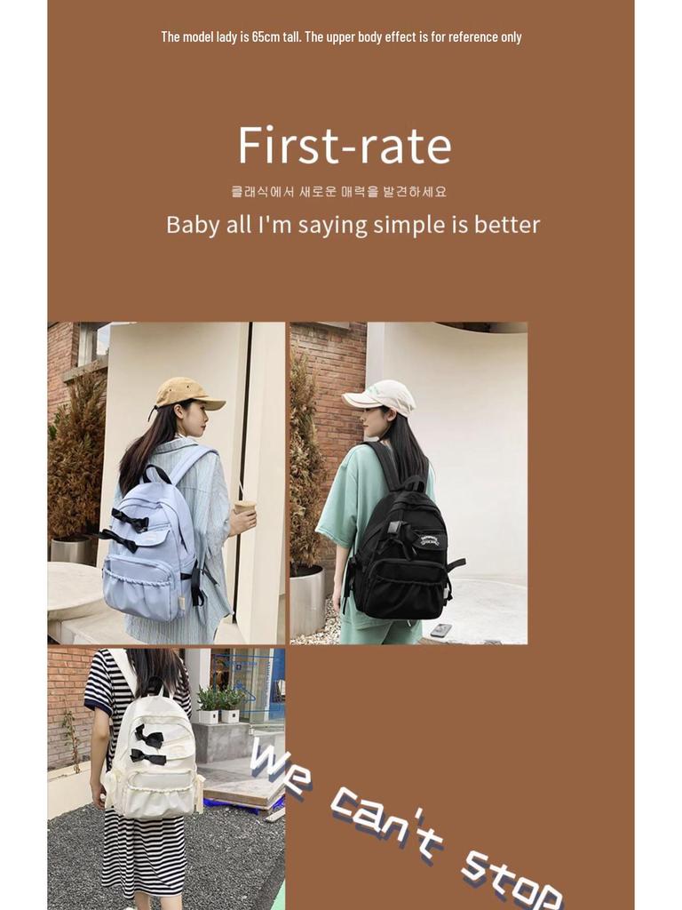 2023 Japanese School Backpack with Bow for Girls and College Students