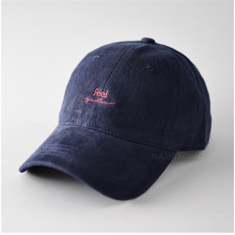 Fashion Hat Korean autumn and winter polished contrasting color letter embroidered baseball cap men's and women's fashion niche casual versatile cap