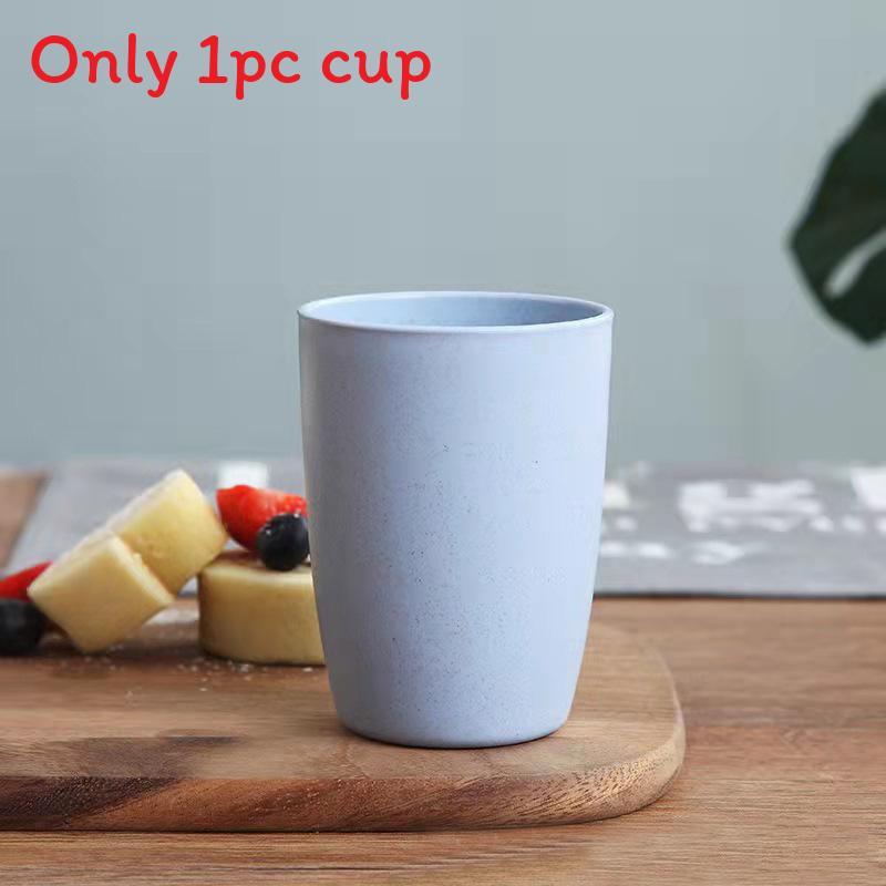Wheat Straw Circular Mouthwash Cup With Modern Design Suitable For Gifts