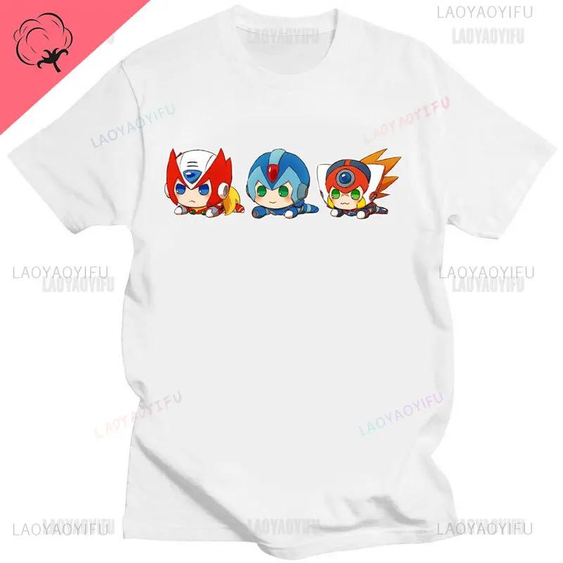 Official Megaman Player Select Men'S T-Shirt Mega Man Video Game Men Printed Tee Fashion Summer Cotton Casual Men'S Gift T Shirt