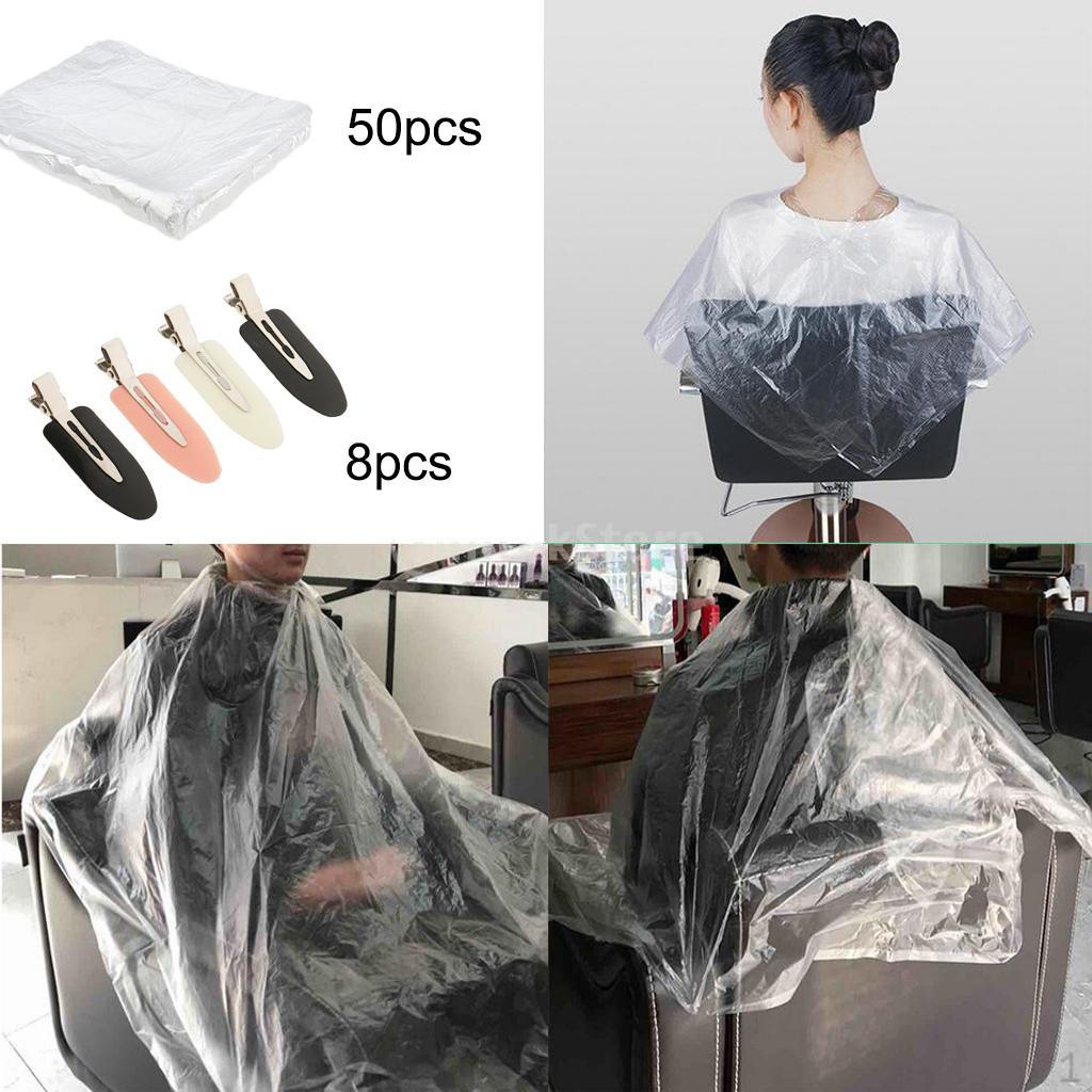 

50X Disposable Hair Cutting Capes + 4X No