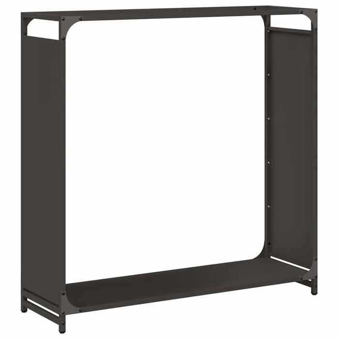 VidaXL Firewood Rack Black 90x28x90 Cm, Fireplace Log Holder, Log Holder, Log Rack, 864215